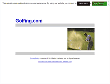 Tablet Screenshot of golfing.com